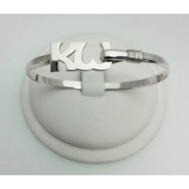 RAKWS4MBSS Sterling Silver "KW" Script Writing Key West Bangle 